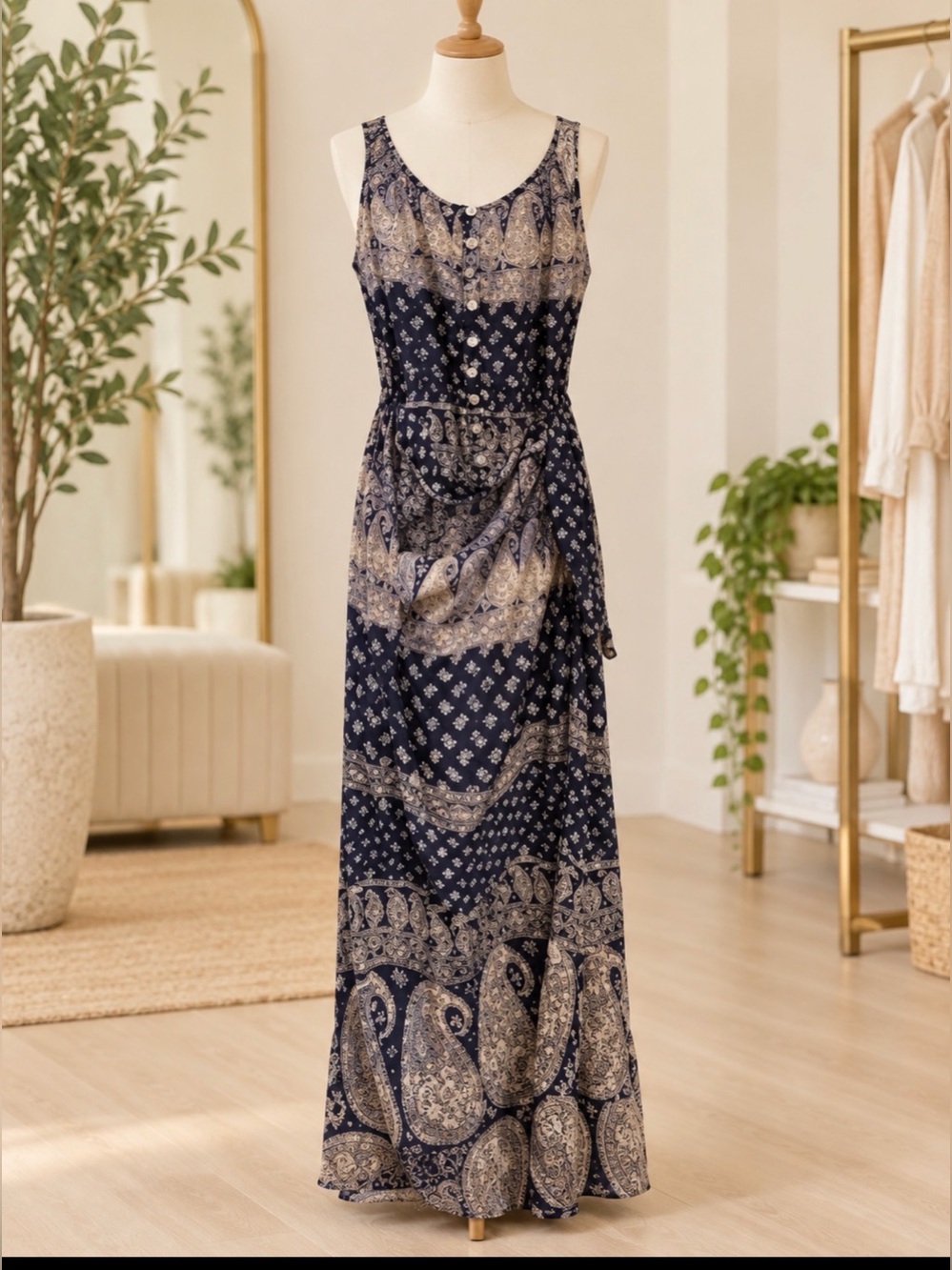 Anthropologie kalamkari size 12  faux wrap dress